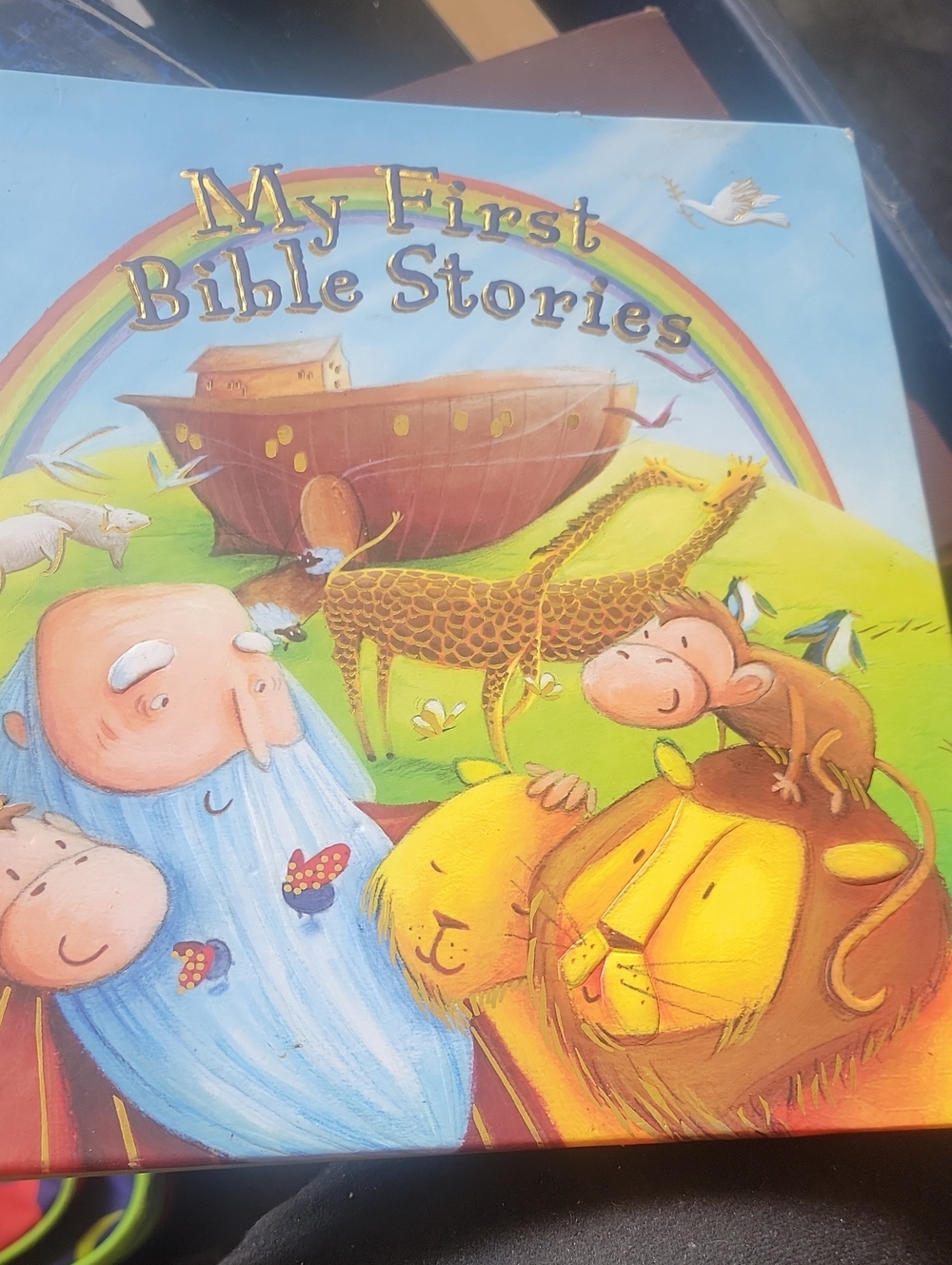 My First Bible Stories Illustrated Children's Book - Blue Cover